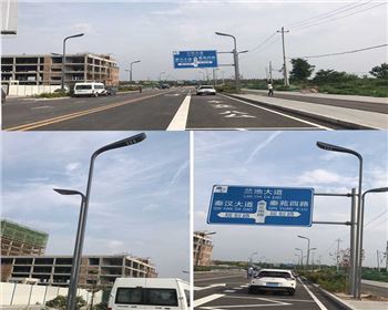 甘肅西安路燈廠市電路燈-西安秦漢大道市政道路照明工程